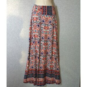 Boho Chic Festive Hippie Multi Long Full Skirt  Strapless Dress  XL Y2K Festival